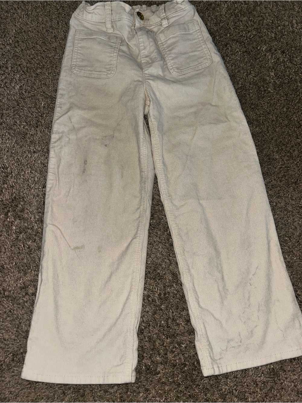Crewcuts Kids White Corduroy Pants